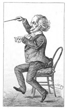 'Die Zukunftsmusik' Wagner-Karikatur aus: Vanitiy Fair, London 1877
