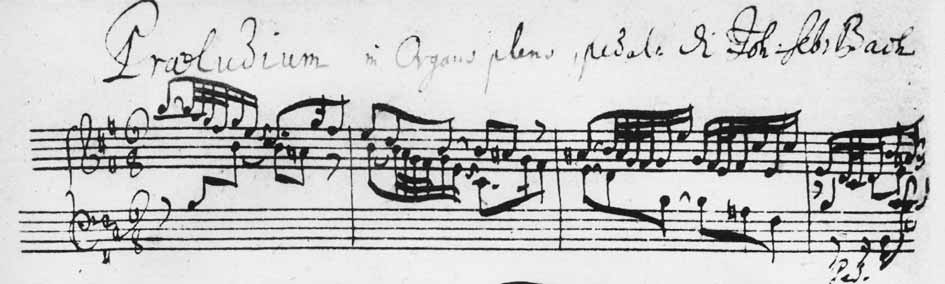 J. S. Bach, Präludium h-moll BWV 544 – Autograph?