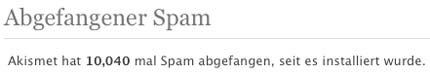 Akismet Spamfilter