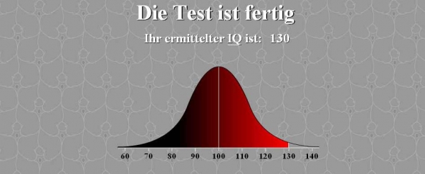IQtest.dk – Ergebnis: 130