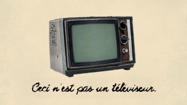 René Magritte(?): Ceci n'est pas un téléviseur