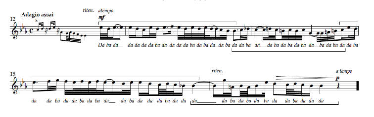 BWV 622 • Sopranstimme • Auszug • Transkription: David Stingl